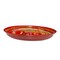 6 Inch Rhinestone Pooja Aarti Thali with Bowls Meenakari Work Red Painted Handmade Platter Haldi Kumkum Thali Ganesha Chaturthi Teej Diwali Puja Thali Housewarming Gift